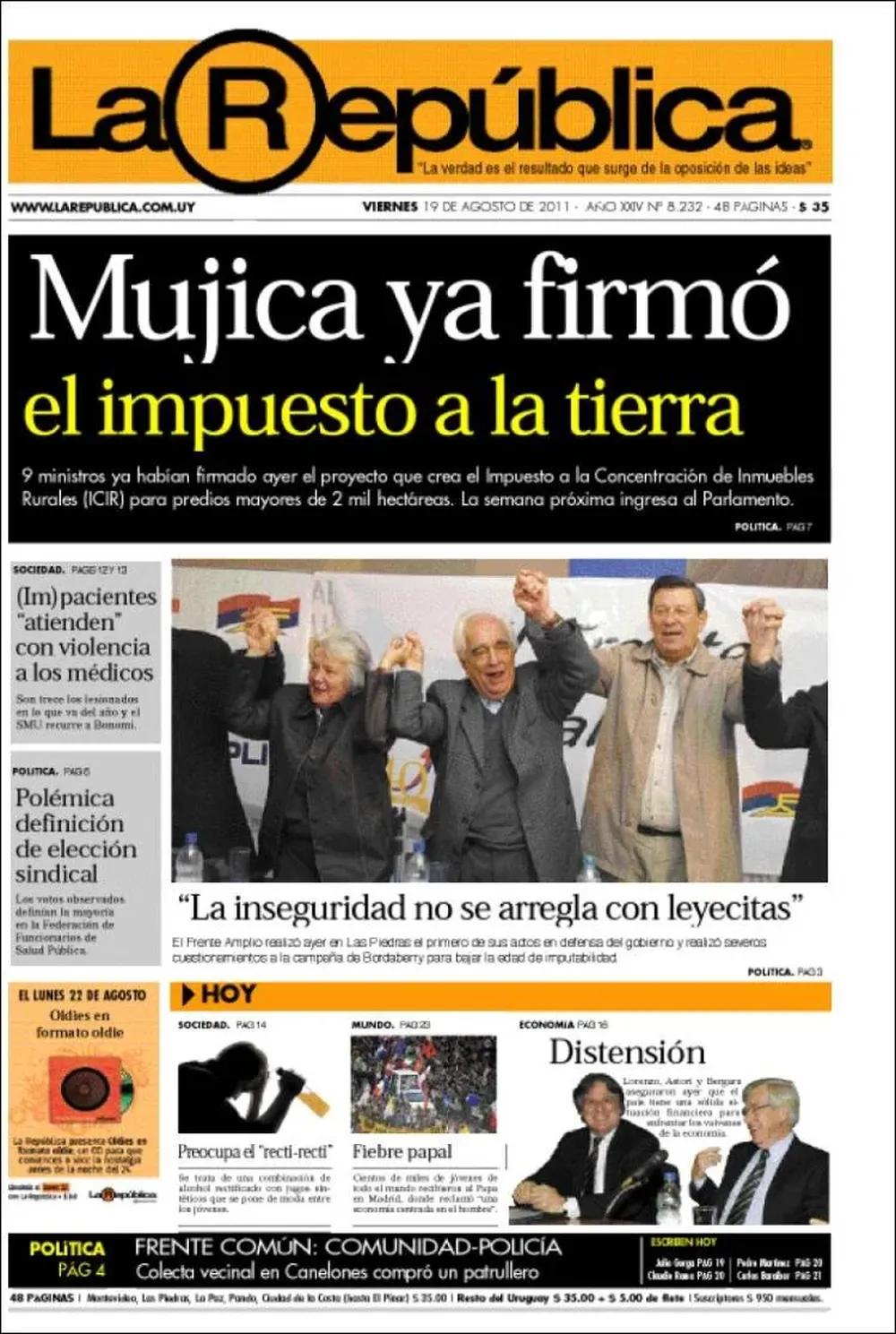 La República, Uruguay.
