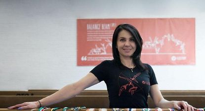 Natalia Yurchenko con algunas de sus distinciones.