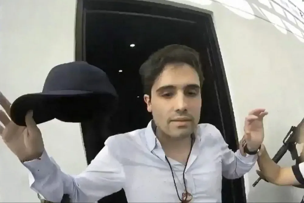 Ovidio Guzmán, hijo de “El Chapo” Guzmán, en el momento de su detención en territorio mexicano