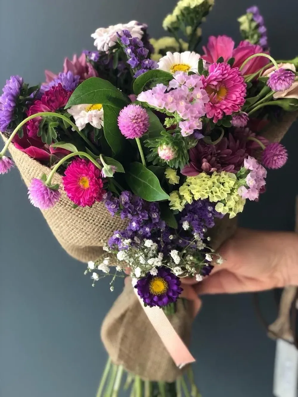 Un ramo de la nueva florería de Punta del Este