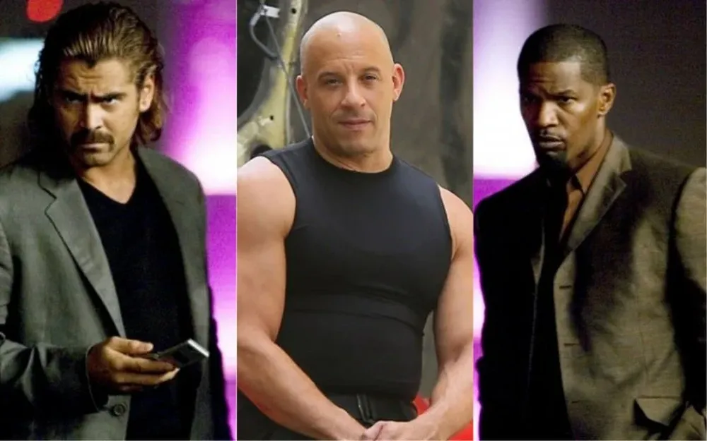 Colin Ferrel, Vin Diesel y Jaime Foxx