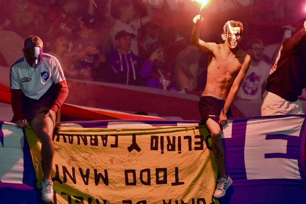 Barra brava de Nacional. (Archivo)
