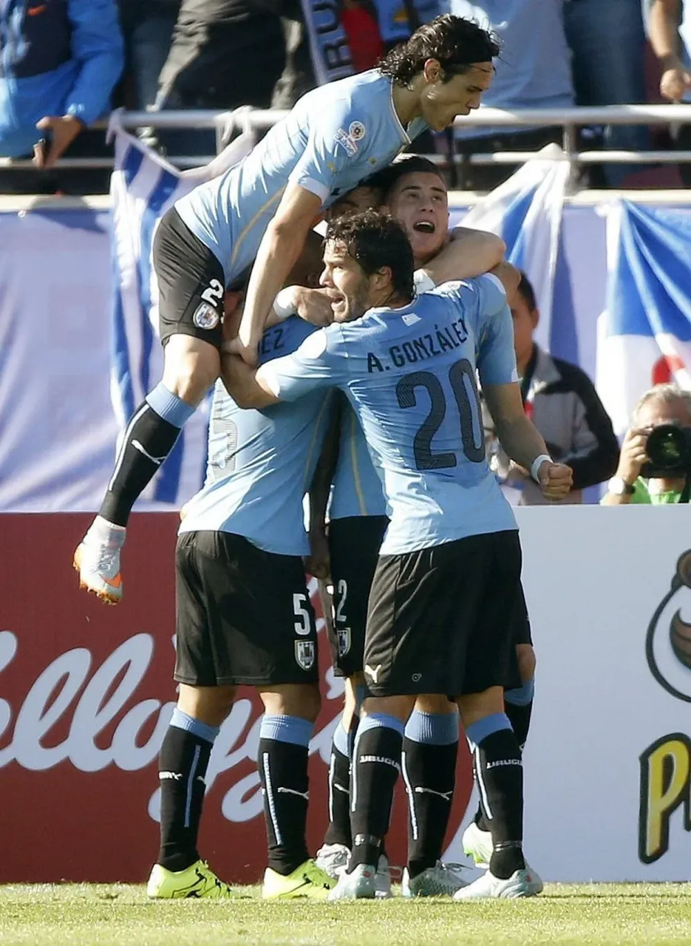 Cavani y el Tata en la selección