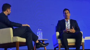 Broli es entrevistado en la Mega Experiencia Endeavor, que se desarrolló este miércoles en el LATU.