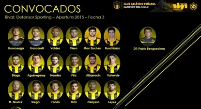 Los concentrados de Peñarol ante Defensor Sporting