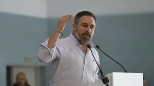 El presidente de Vox, Santiago Abascal.