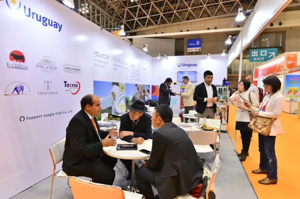 Stand de Uruguay XXI en feria Foodex de Japón