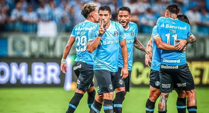 El festejo de gol de Suárez ante Ferroviário