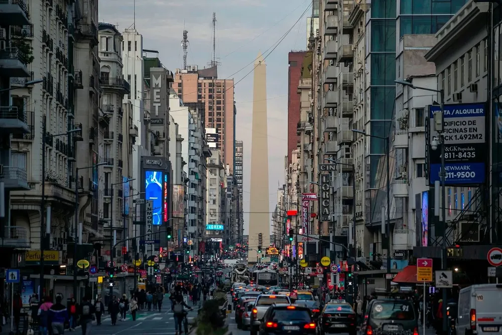 Vista de la Avenida Corrientes