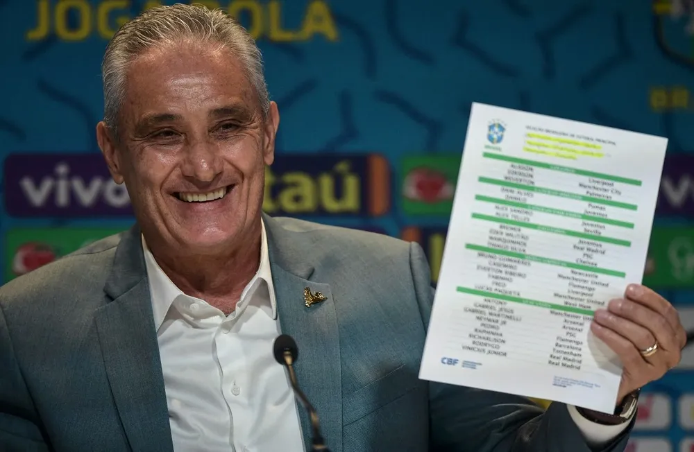 Tité dio la lista de Brasil para el Mundial de Qatar 2022