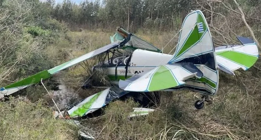 Accidente aéreo en la localidad de Soca, Canelones