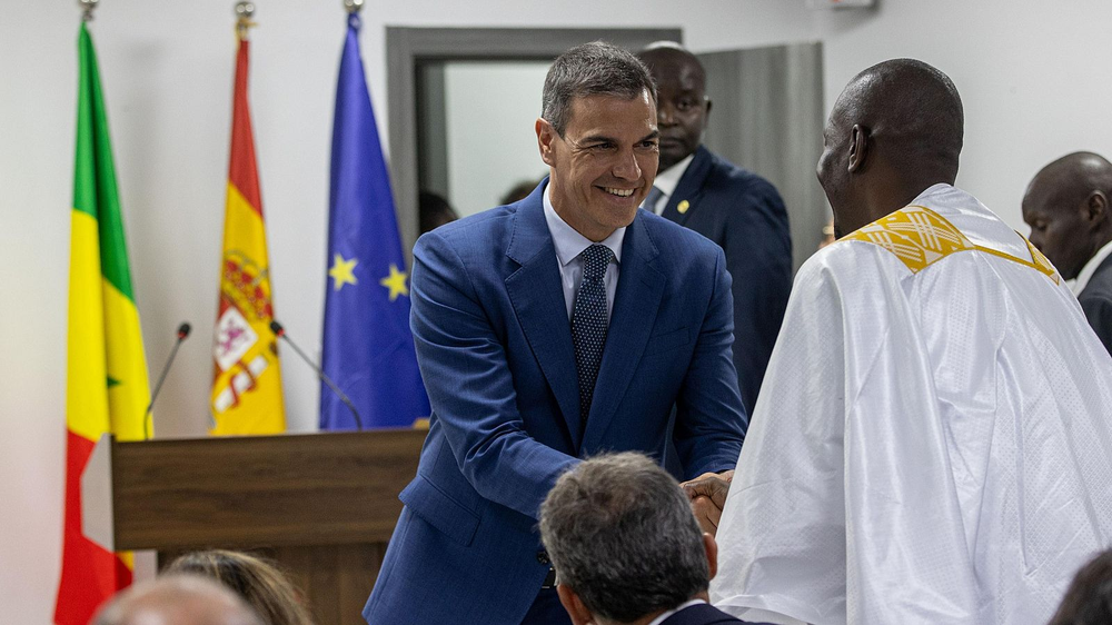 Pedro Sánchez, en el Instituto Cervantes de Dakar