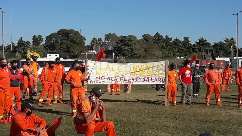 Paro y movilización del sindicato de la construcción el miércoles en Durazno.