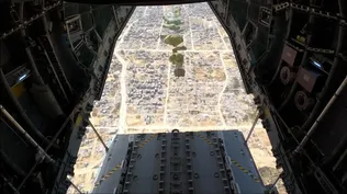 spaña lanza ayuda humanitaria sobre la Franja de Gaza.