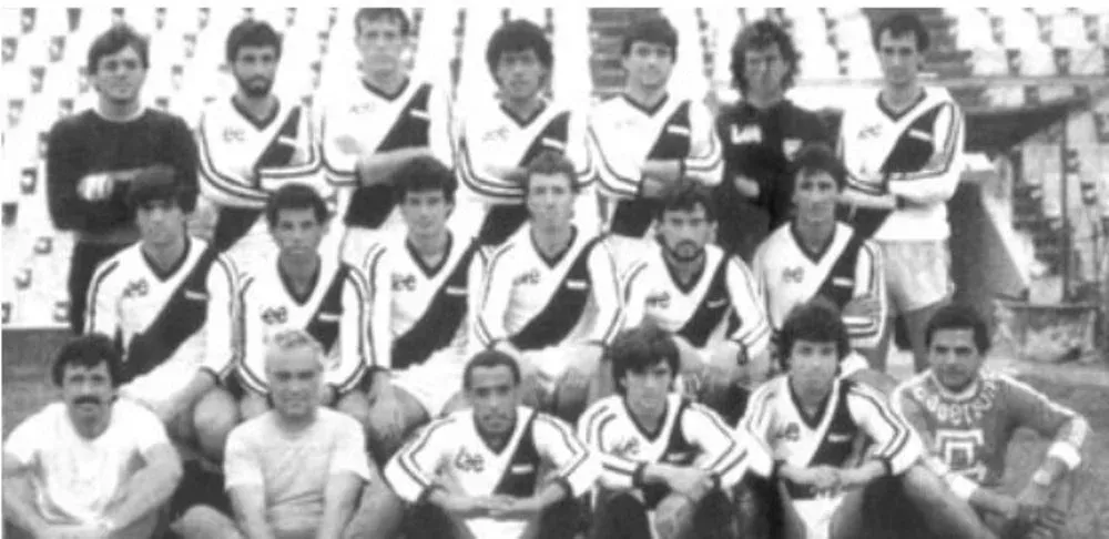 El plantel de Danubio que alcanzó las semifinales de la Copa Libertadores 1989
