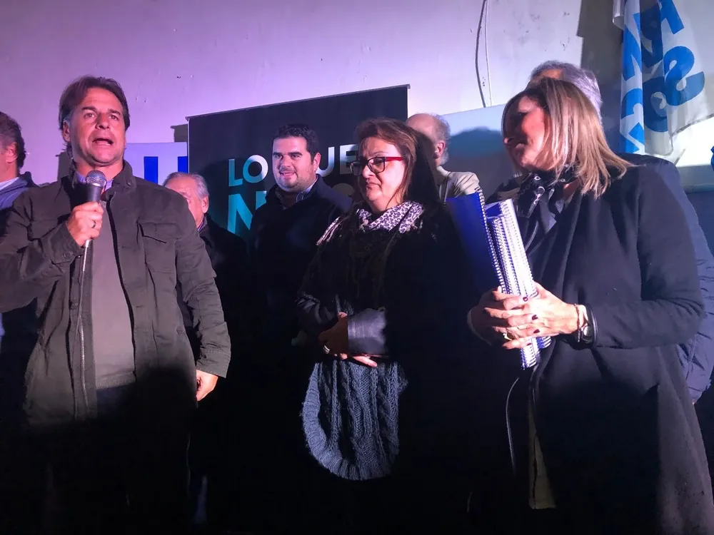 Lourdes Suárez participó de actos de la fórmula blanca en Paysandú