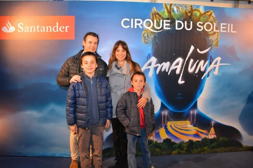 Federico, Juan Bautista (h), Facundo (h) Saccio y Soledad Ortega