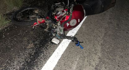 Accidente de moto en Salto