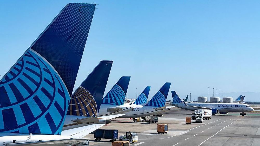 Aviones de United Airlines, una de las aerolíneas demandadas, en el aeropuerto de San Francisco.