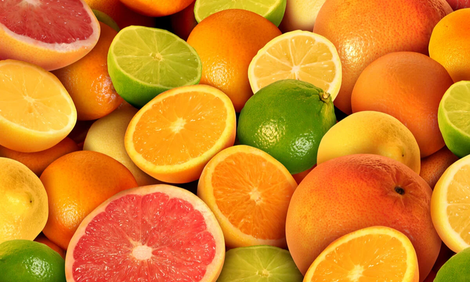 Los cítricos, ricos en Vitamina C.