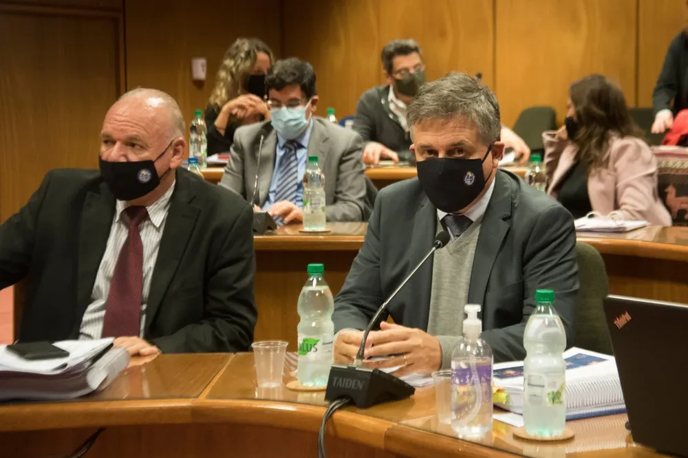 El ministro Omar Paganini en el Parlamento.