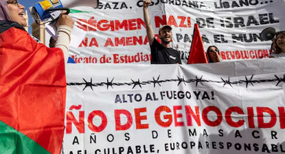 Manifestación contra Israel