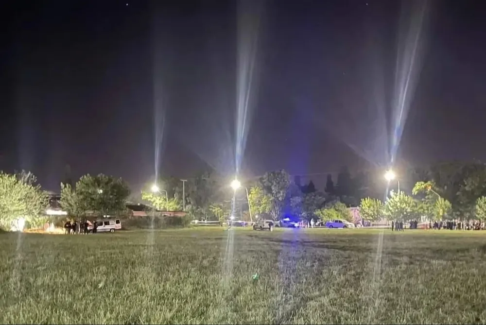 La zona donde encontraron el cuerpo. Foto: Canal 4 Pergamino