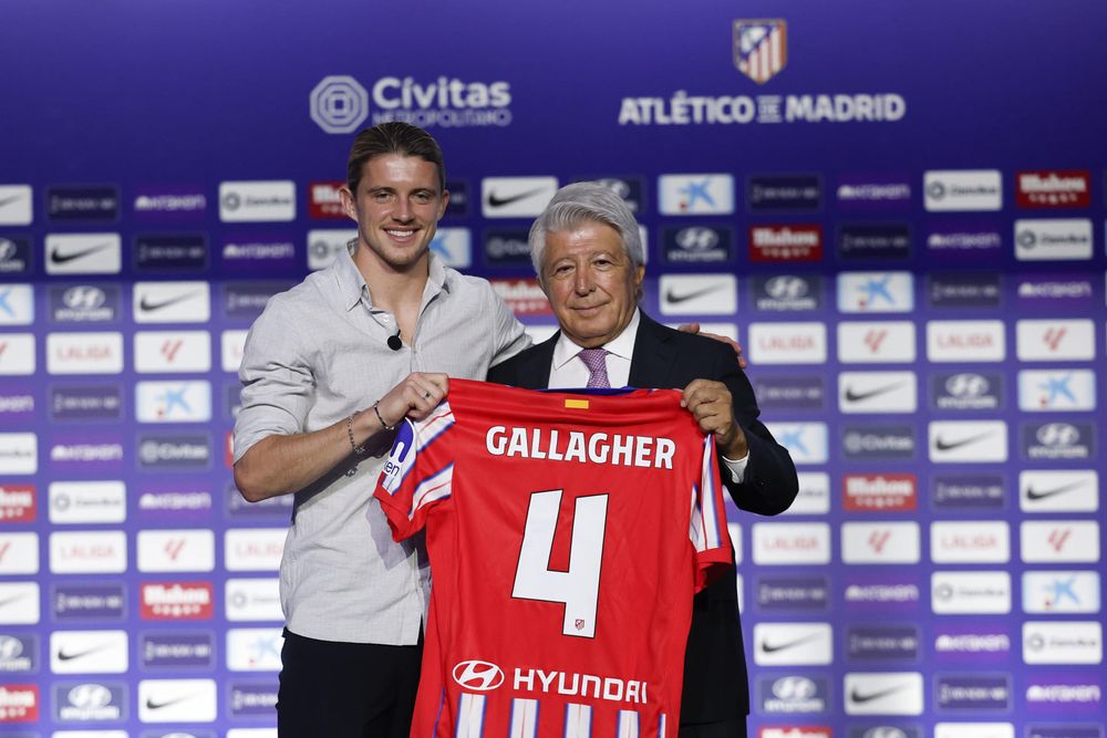 Atlético de Madrid presentó a Gallagher.