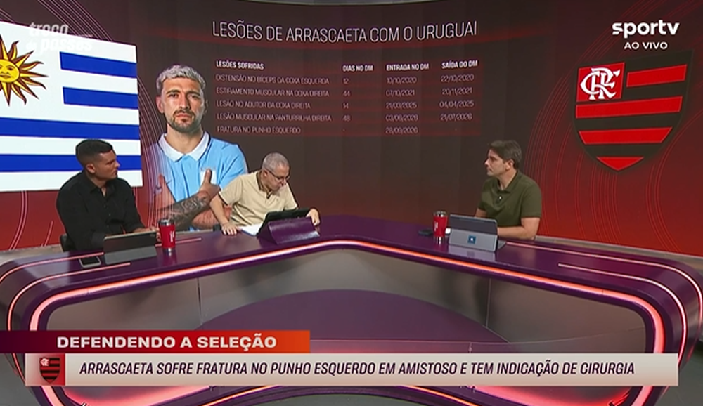 Las lesiones de De Arrascaeta con Uruguay