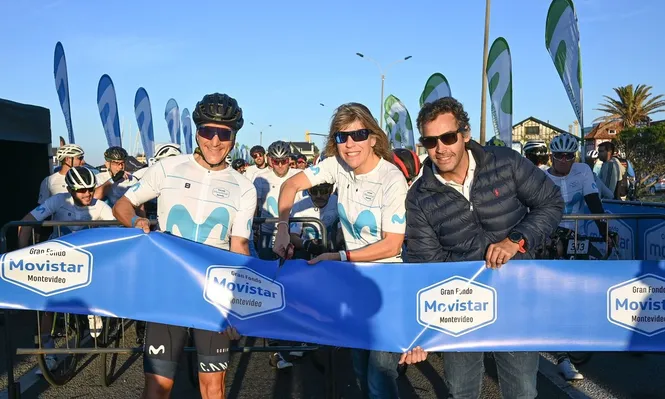 Movistar acompañó a más de 1.200 ciclistas en el Gran Fondo en Montevideo