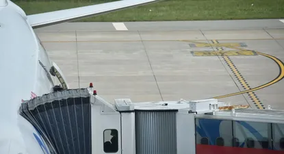 Avión en el Aeropuerto de Carrasco