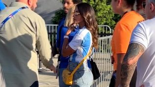 El incómodo momento de Antonela Roccuzzo con la seguridad del estadio en la previa de Argentina-Canadá por la Copa América