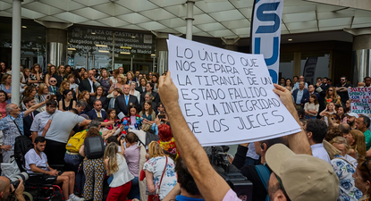 Jueces y fiscales se manifiestan ante el proyecto de reforma judicial de Felix Bolaños.