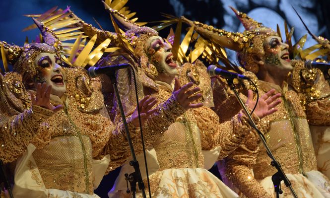 Doña Bastarda en el concurso de carnaval en 2026.