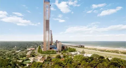 El proyecto original del arquitecto Rafael Viñoly presentado en mayo de 2018 para el predio del ex hotel San Rafael.