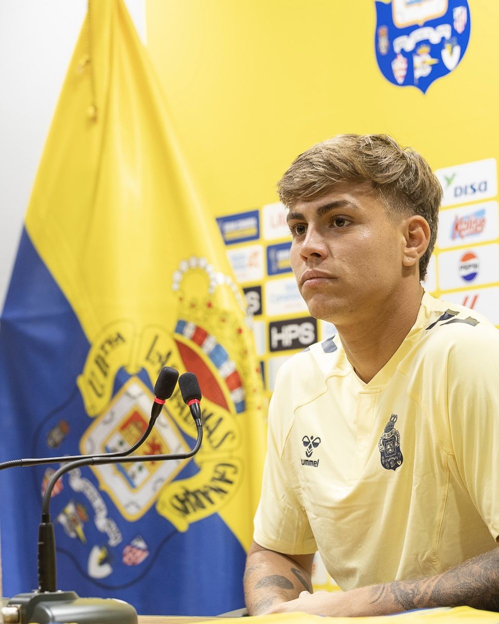 Jeremía Recoba habló en su presentación oficial en Las Palmas de España