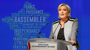 Marine Le Pen, líder de la ultraderecha en Francia