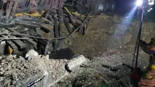 Impacto del misil que cayó en Polonia
