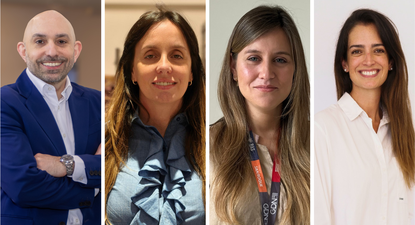 Maximiliano Saporito, Alina Guevgeozian, Lucía Comas y Romina Remy