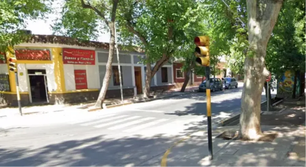 La esquina donde ocurrió el tiroteo en Mendoza