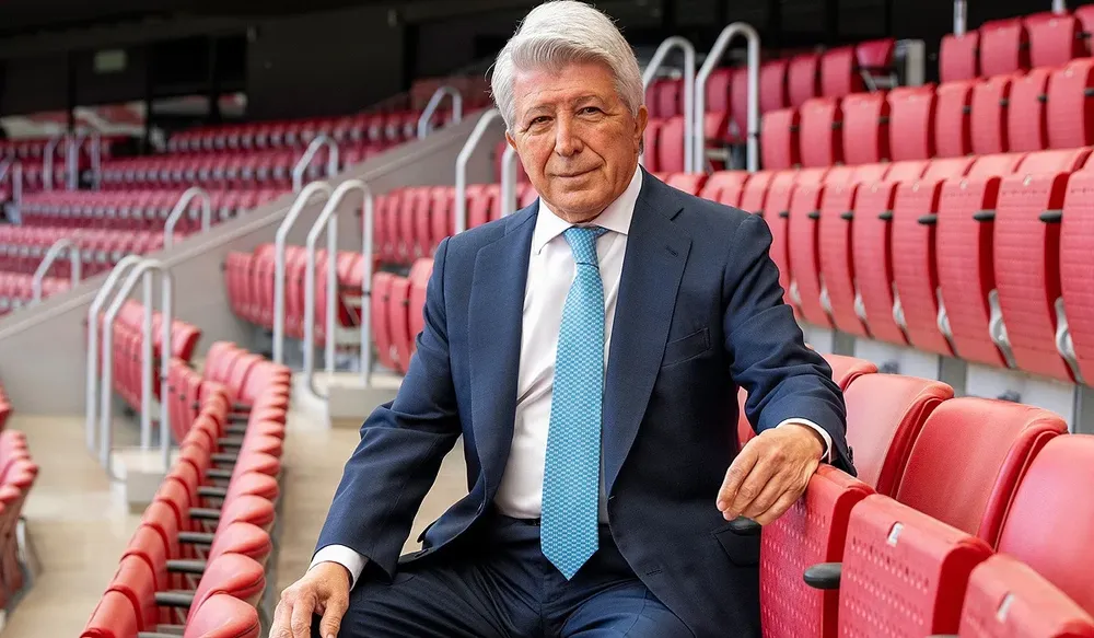 Enrique Cerezo, presidente del Atlético de Madrid