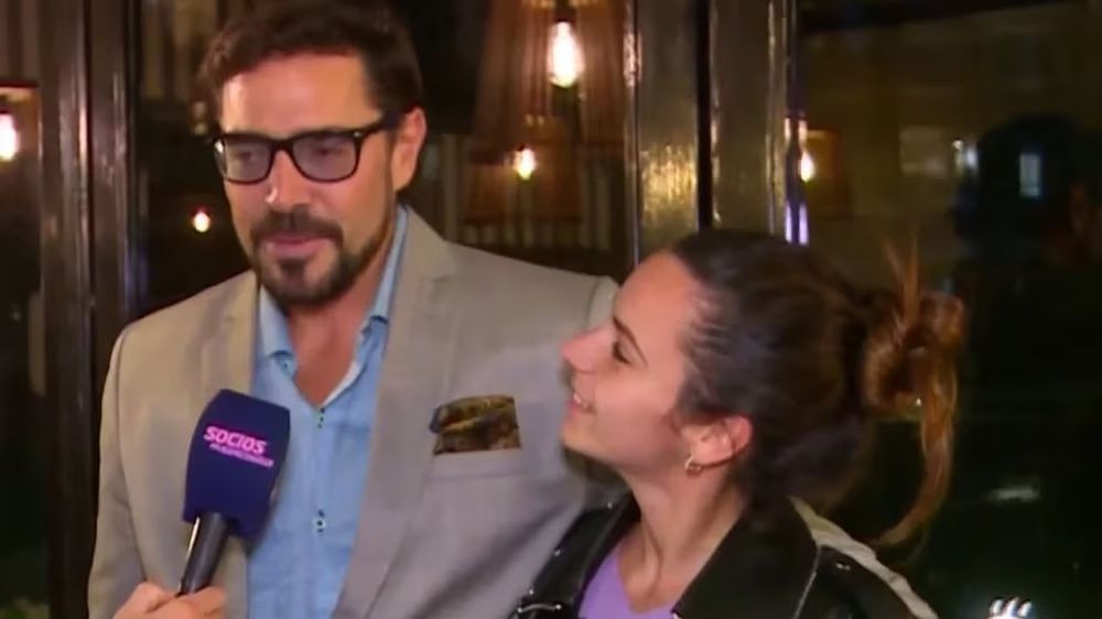 Matías Alé junto a su flamante pareja