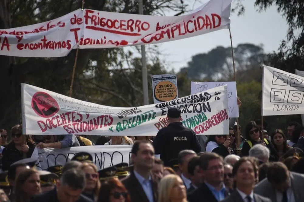 Varios gremios se movilizaron en el acto.
