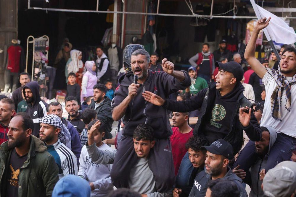 La del martes fue la mayor manifestación contra Hamás desde que comenzó la guerra tras los atentados del 7 de octubre de 2023.