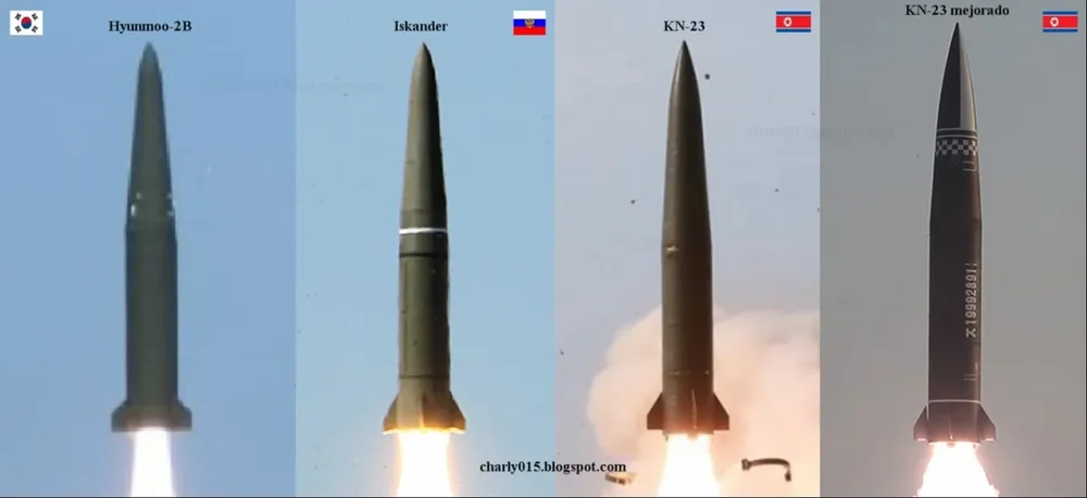 Los misiles rusos Iskander y norcoreanos KN 23 son muy similares en su aspecto exterior pero tienen capacidades y características diferentes.