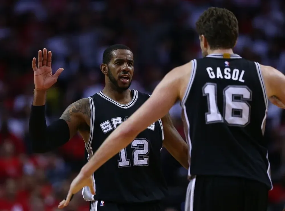 LaMarcus Aldridge y Pau Gasol
