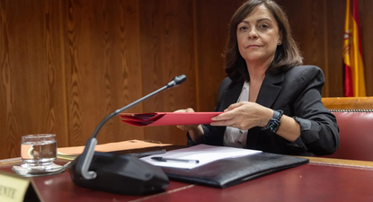 La gerente del PSOE, Ana María Fuentes, en la comisión del caso Koldo del Senado. EUROPA PRESS.&nbsp;