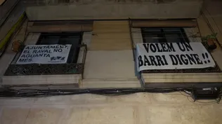Manifestaciones de vecinos contra los narcopisos en Barcelona