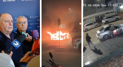 un ataque por celos, dos detenidos y un auto destruido: que se sabe del incendio de un mercedes benz en punta del este