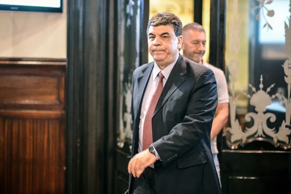 Mario Layera en el Ministerio del Interior. Archivo